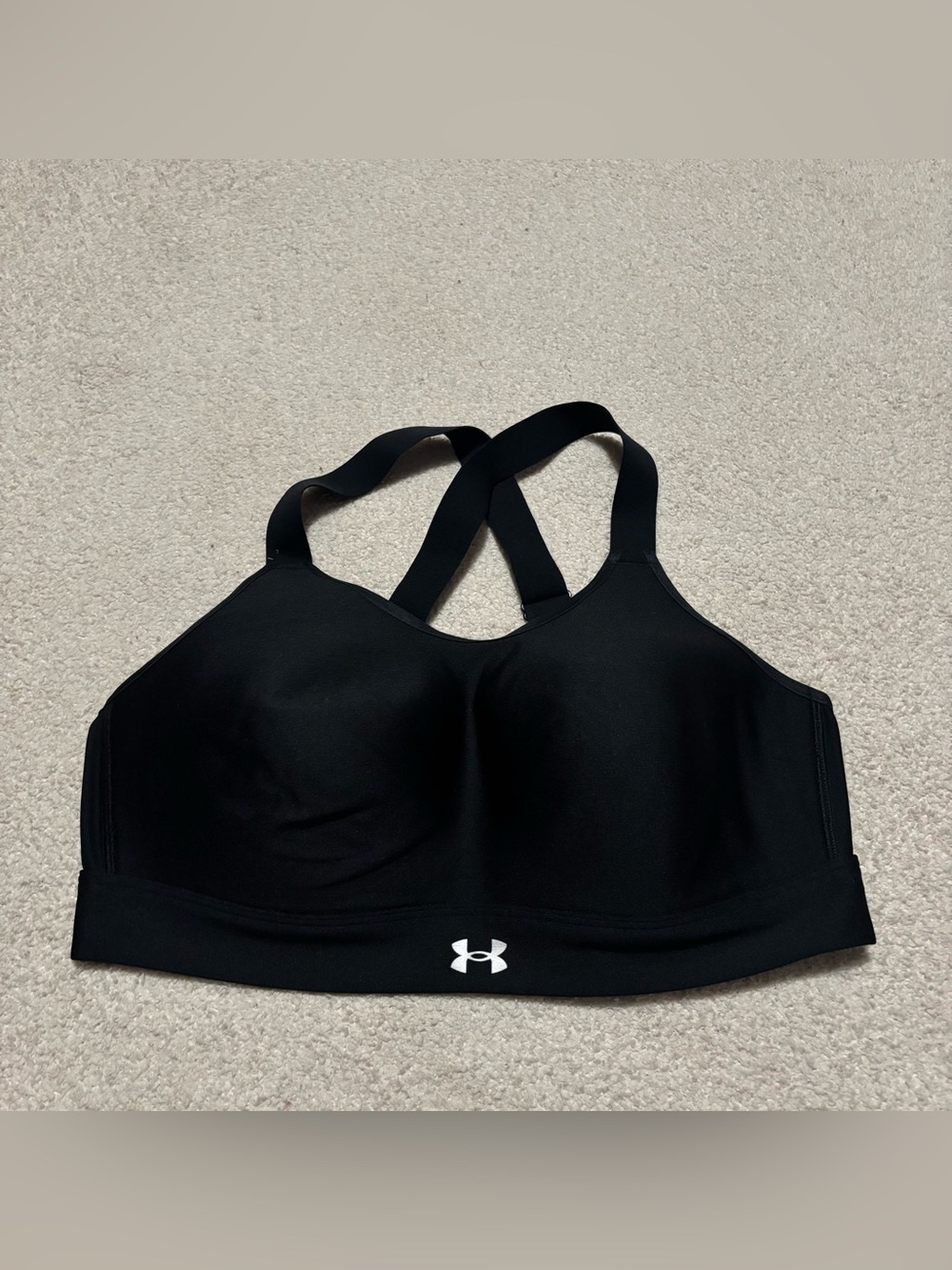 Under Armour Black Cross-Back High Impact Sports Bra